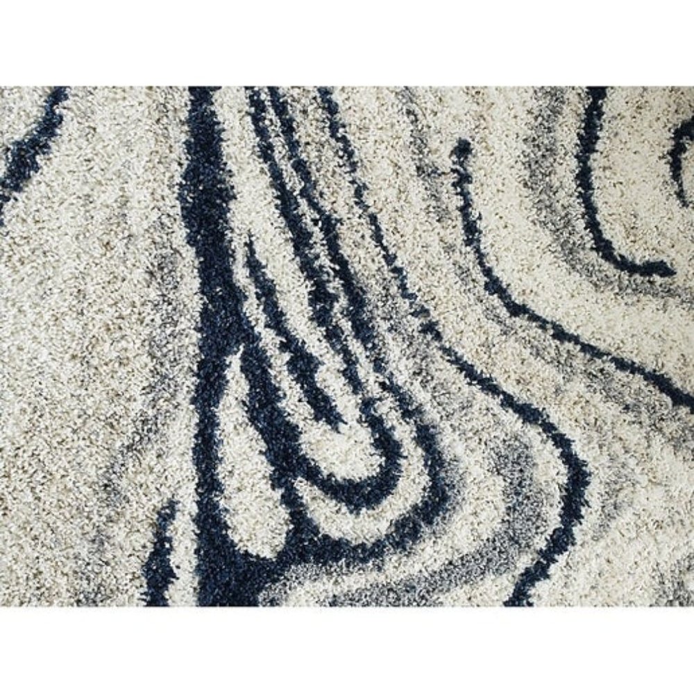 Origin 21 Anjou 5 x 7 Abstract Blue Indoor Abstract Area Rug